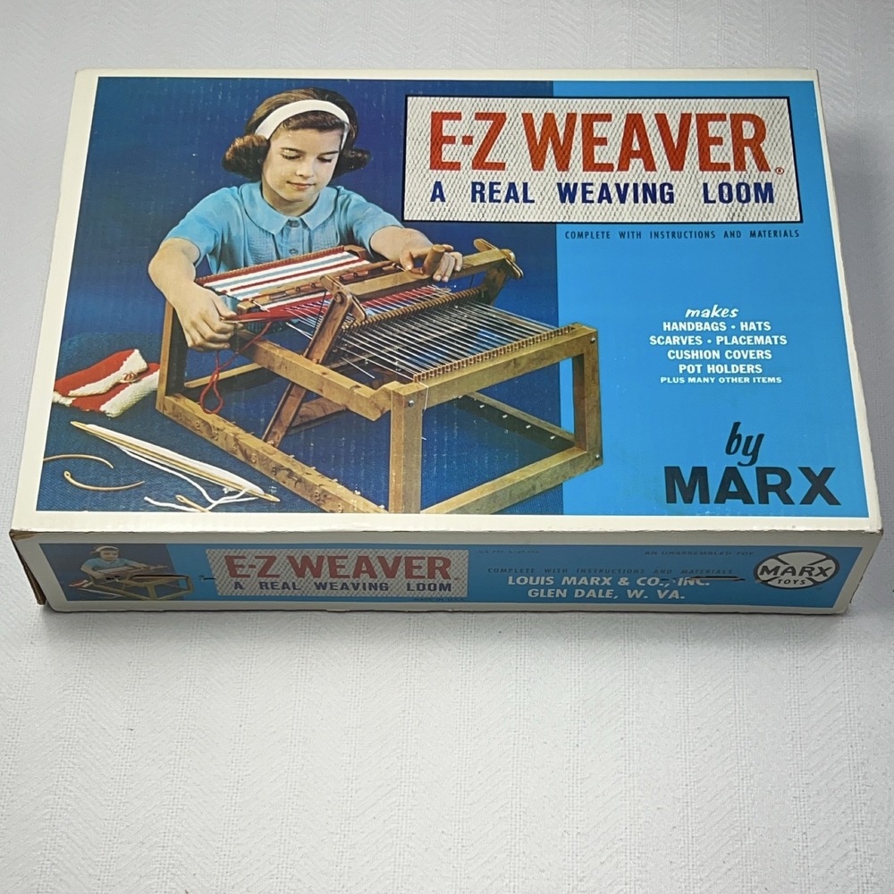 Vintage Marx E-Z Weaver Weaving Loom Dead Stock Factory Sealed